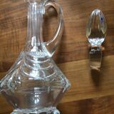 Carafe à décanter cristal véritable taillé main Chenonceaux