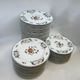 Set of 43 porcelain plates from Paris, Poppy decoration model.