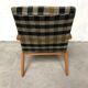 Vintage scottish plaid chair, 60s