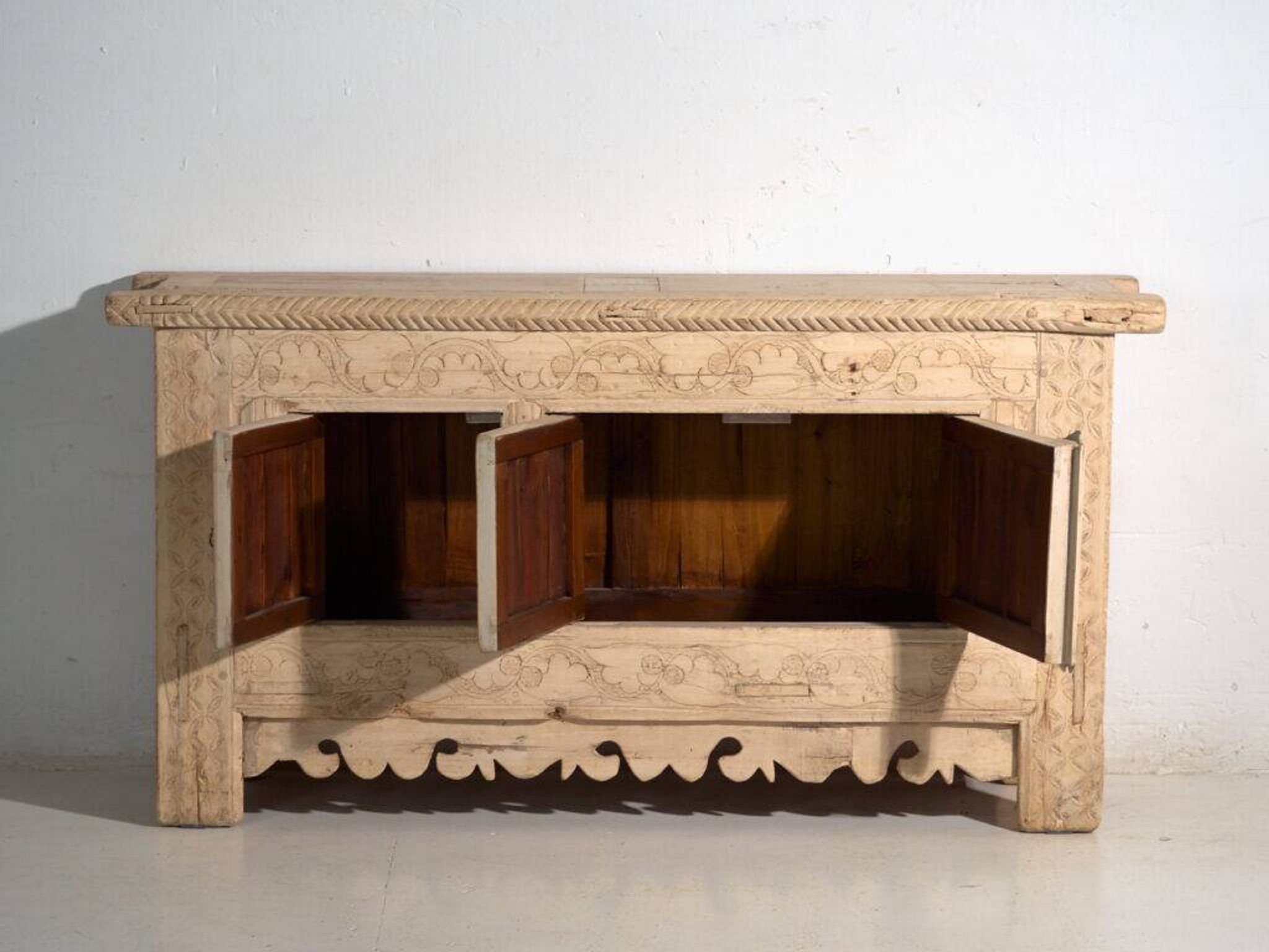 Antique carved pine buffet – China, circa 1920
