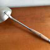 Old ladle aluminum wooden handle