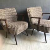 Set of 2 Vintage Cocktail Club Chairs, 1950s