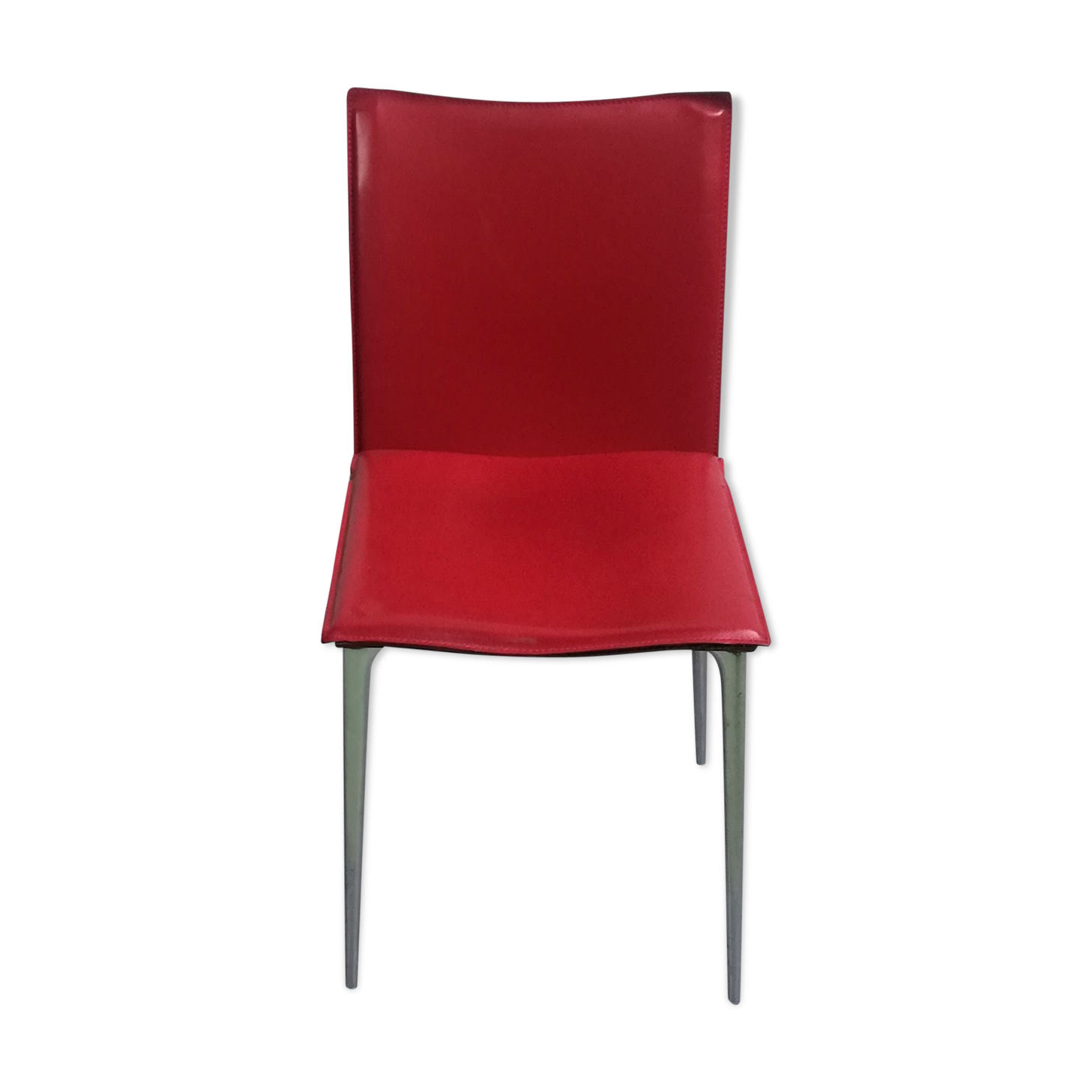 Vintage red leather chair