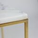 Pair of marble and gilt bronze end tables. 1970s.