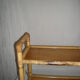 Rattan bamboo shelf on feet from the 50s 60s