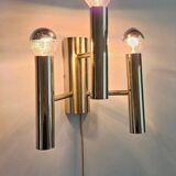 Set of Two Rare Midcentury Wall Lamp, Gaetano Sciolari, Italy, 1970s