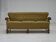 1960s, 3-seater Danish sofa, cotton/wool furniture fabric, solid oak wood.
