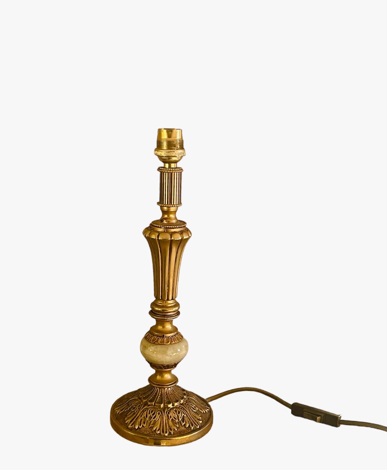 Lampe en céramique décor vénitien