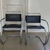 MR20 cantilever chairs, Mies van der Rohe, Fasem, 1970s