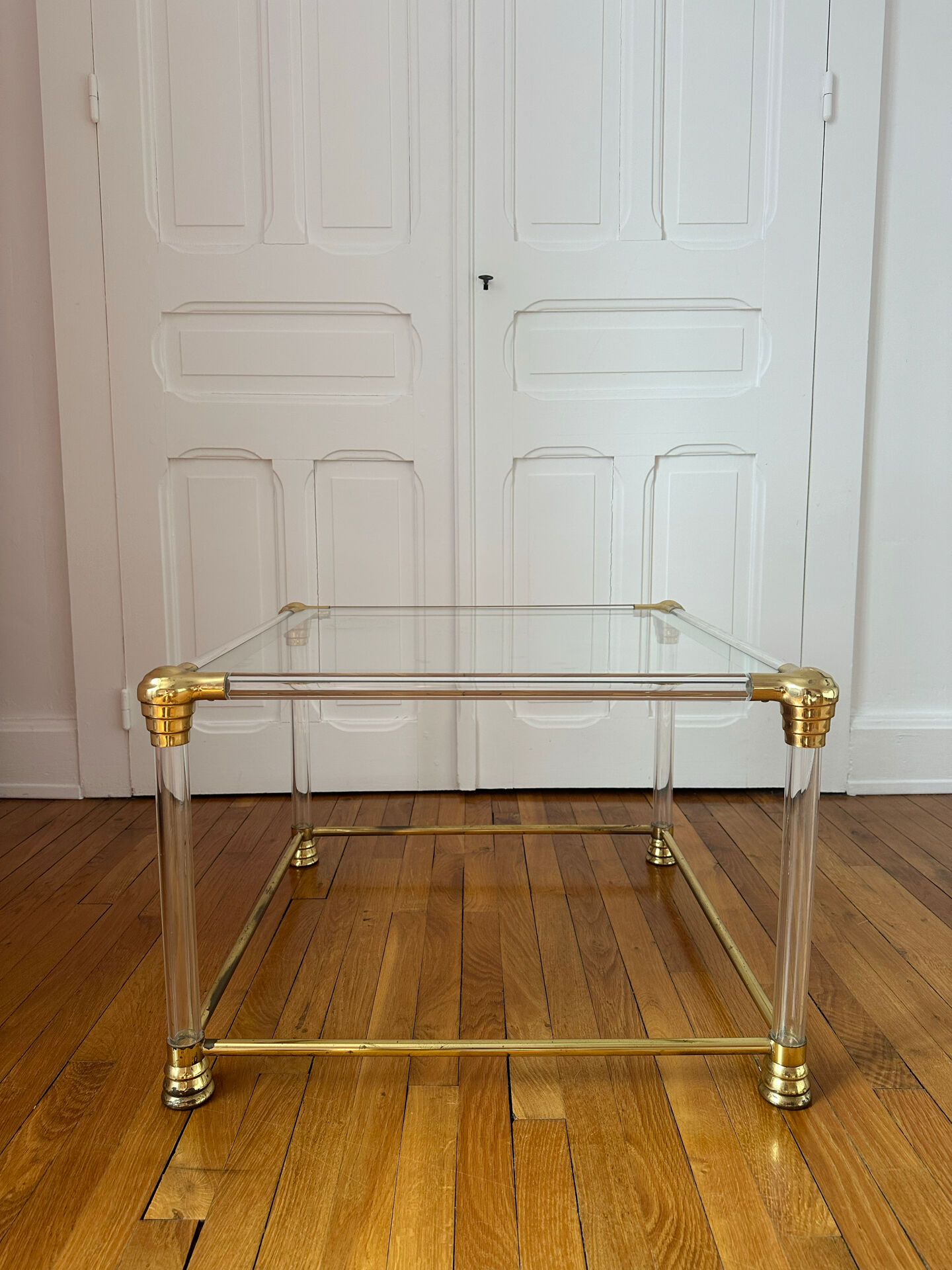 Table basse Hollywood Regency en altuglass - 1970