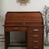 American office with curtain box administration oak