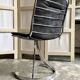 Set of 4 vintage chairs, chromed metal, France 1970