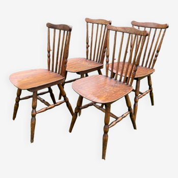 Lot de 4 chaises Baumann vintage modele Tacoma