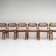 Set of 6 Danish design chairs by Johannes Andersen for Uldum, 1960s