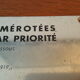 Former metal plate mutilated reserved places of war transit sncf