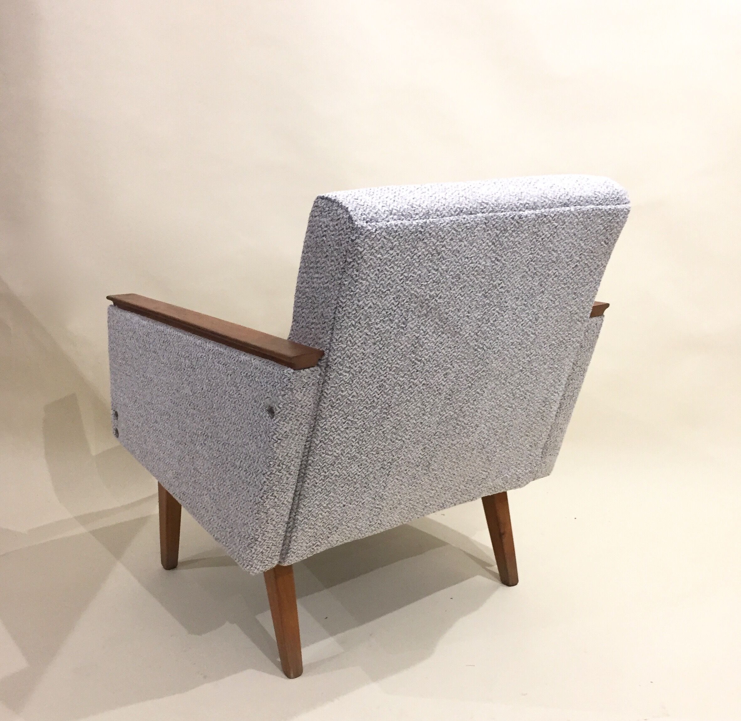 Reupholstered 60s armchair