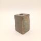 Vintage Ceramic Square Flower Vase Grès Pique Fleurs Scarified France 60