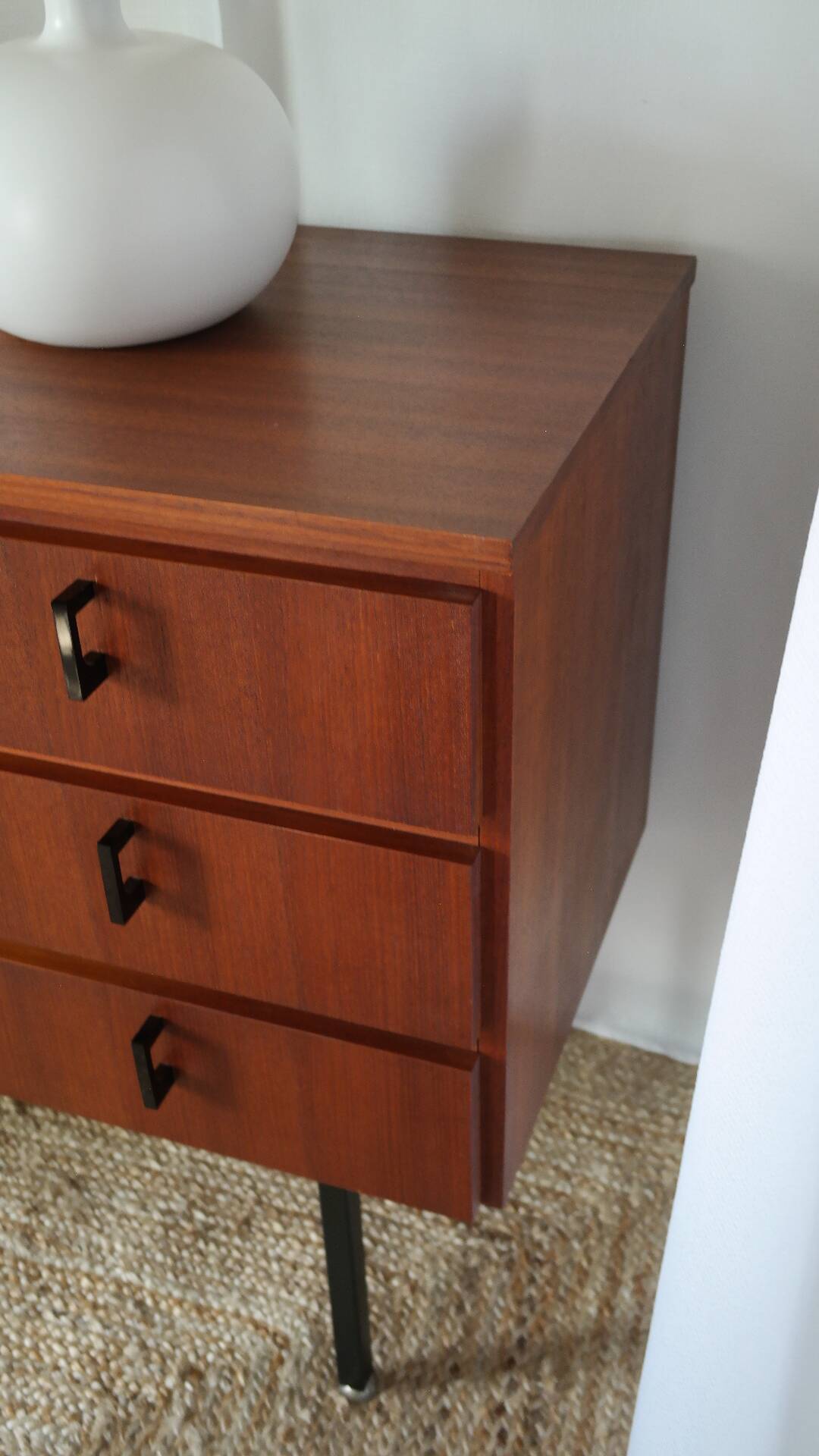 Scandinavian dark teak sideboard, dresser