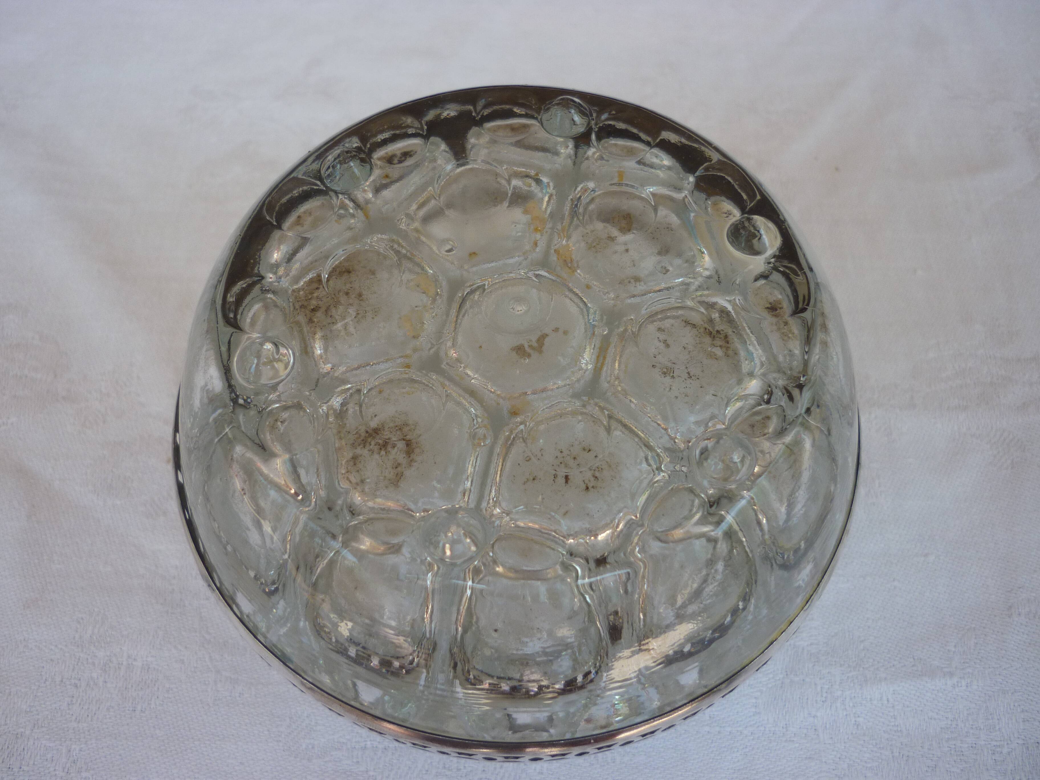 Spades glass flowers silver metal strapping