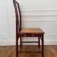 Set of 7 lacquered and caned chairs 1980 MONTINA SPA Italy