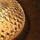 Mid-century crystal ceiling lamp with aluminium base 1960s