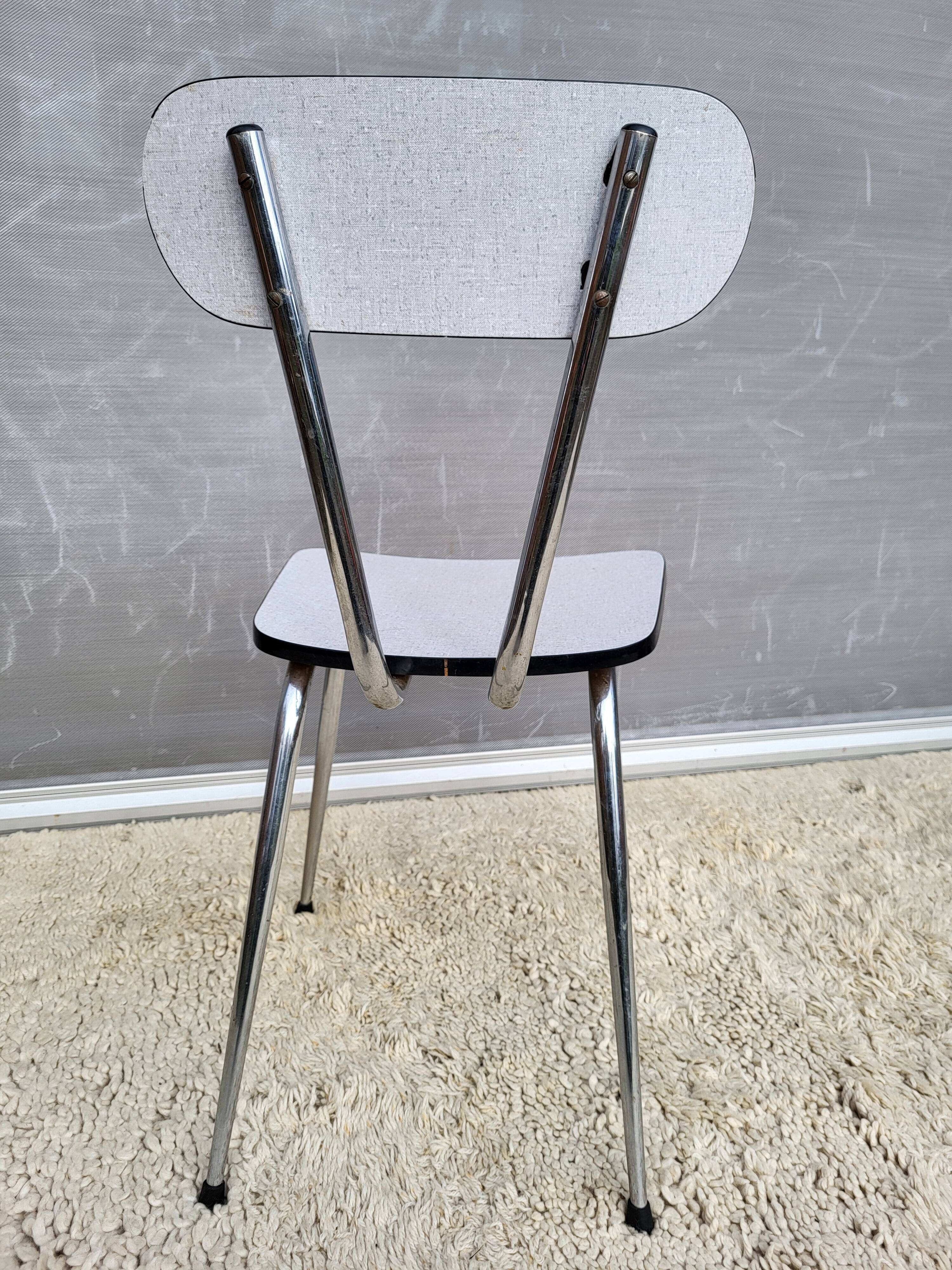 1970 Formica gray chair