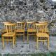 Set of 6 Luterma beech chairs, 1950.