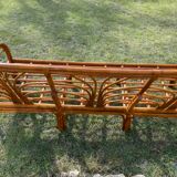 Banquette rotin 3 places