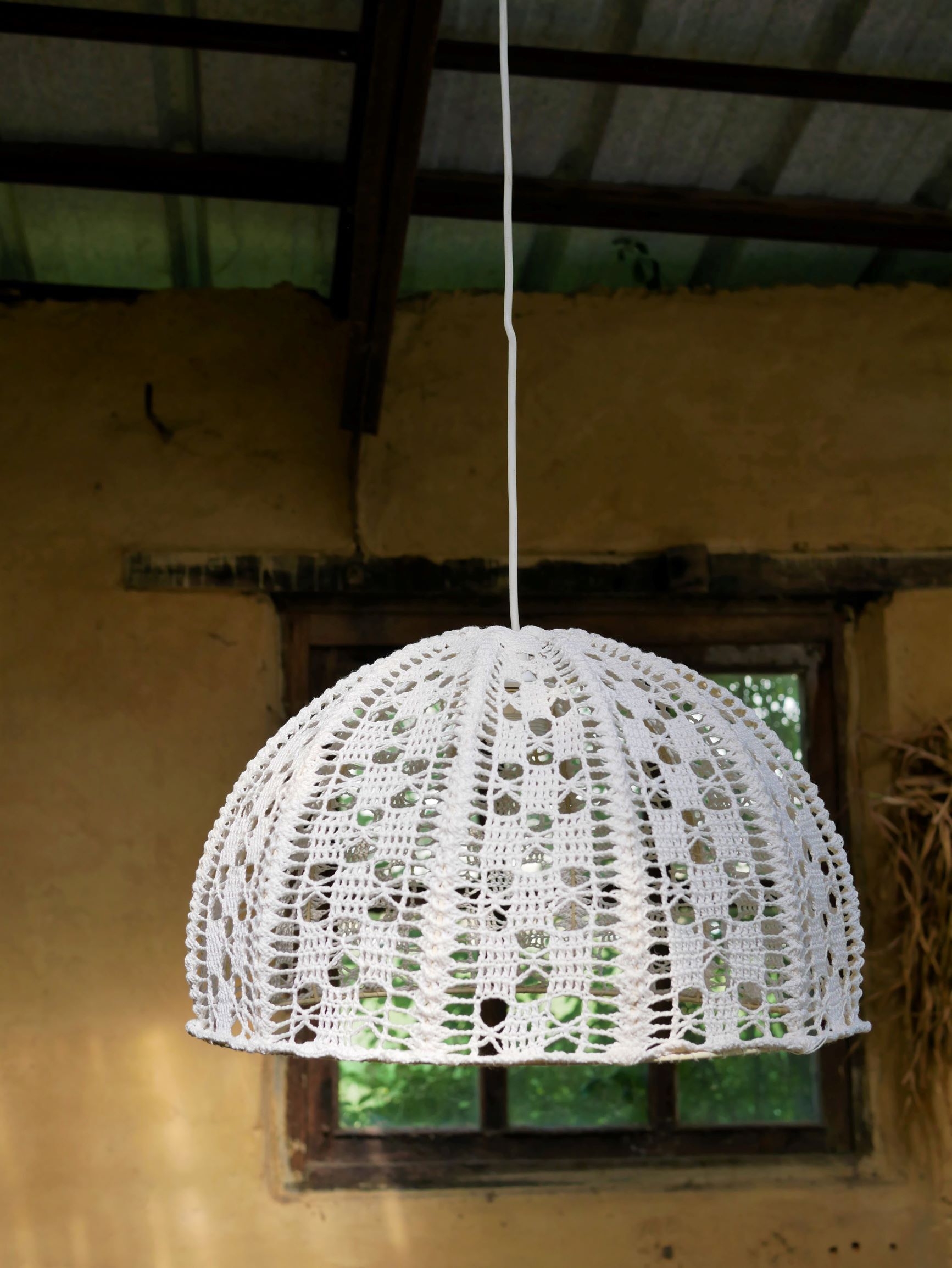 Suspension vintage en coton