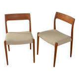 Model 77 Dining Chairs by Niels O. Moller