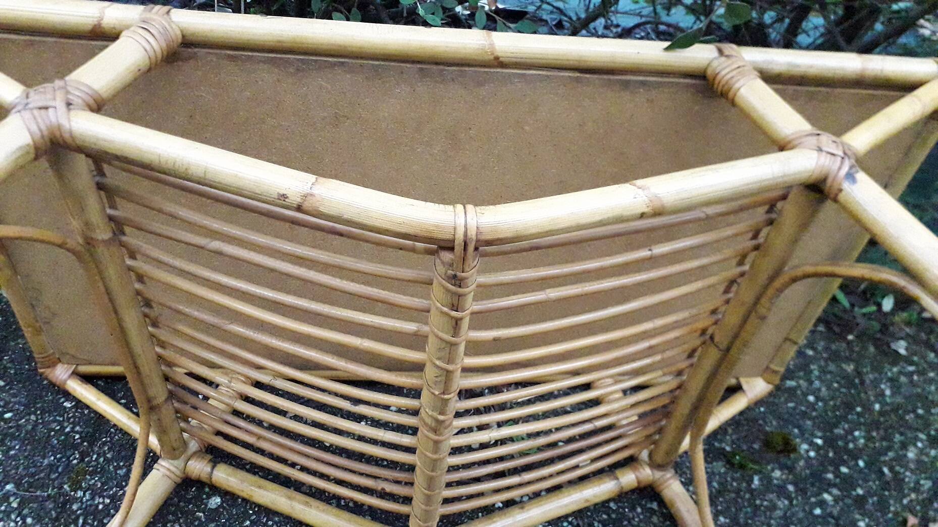 Rattan coffee table