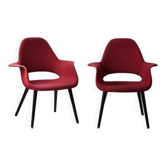 A Set of 2 Eames & Saarinen 'Organic Chair'
