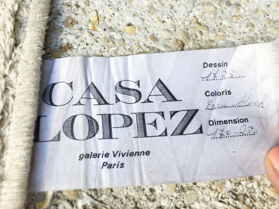 Carpet vintage House Casa López 1970 170x230 cm