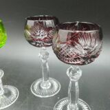 6 Nachtmann Weinrömer Crystal Liqueur Glasses