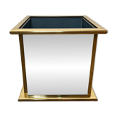 Jardinière en miroir et métal doré