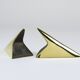 Pair Carl Auböck Minimalist Rocket Brass Bookends #3846, Vienna, Austria