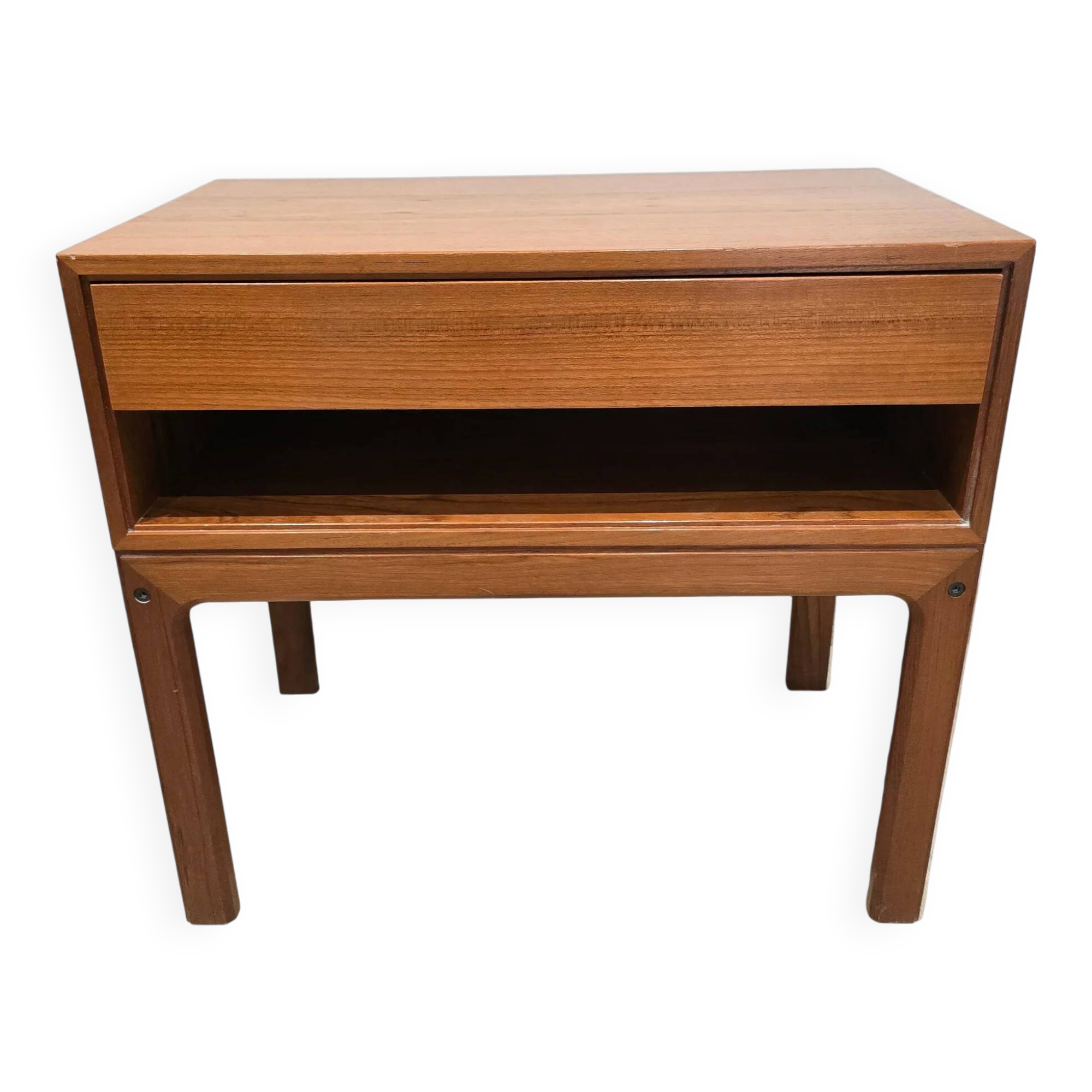 Scandinavian teak bedside table – made in Denmark – 1960s