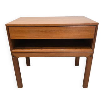 Scandinavian teak bedside table – made in Denmark – 1960s
