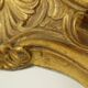 Miroir en or classique français style baroque acanthe 76 cm