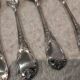 2 spoons 2 forks silver plated dessert Christofle Marly