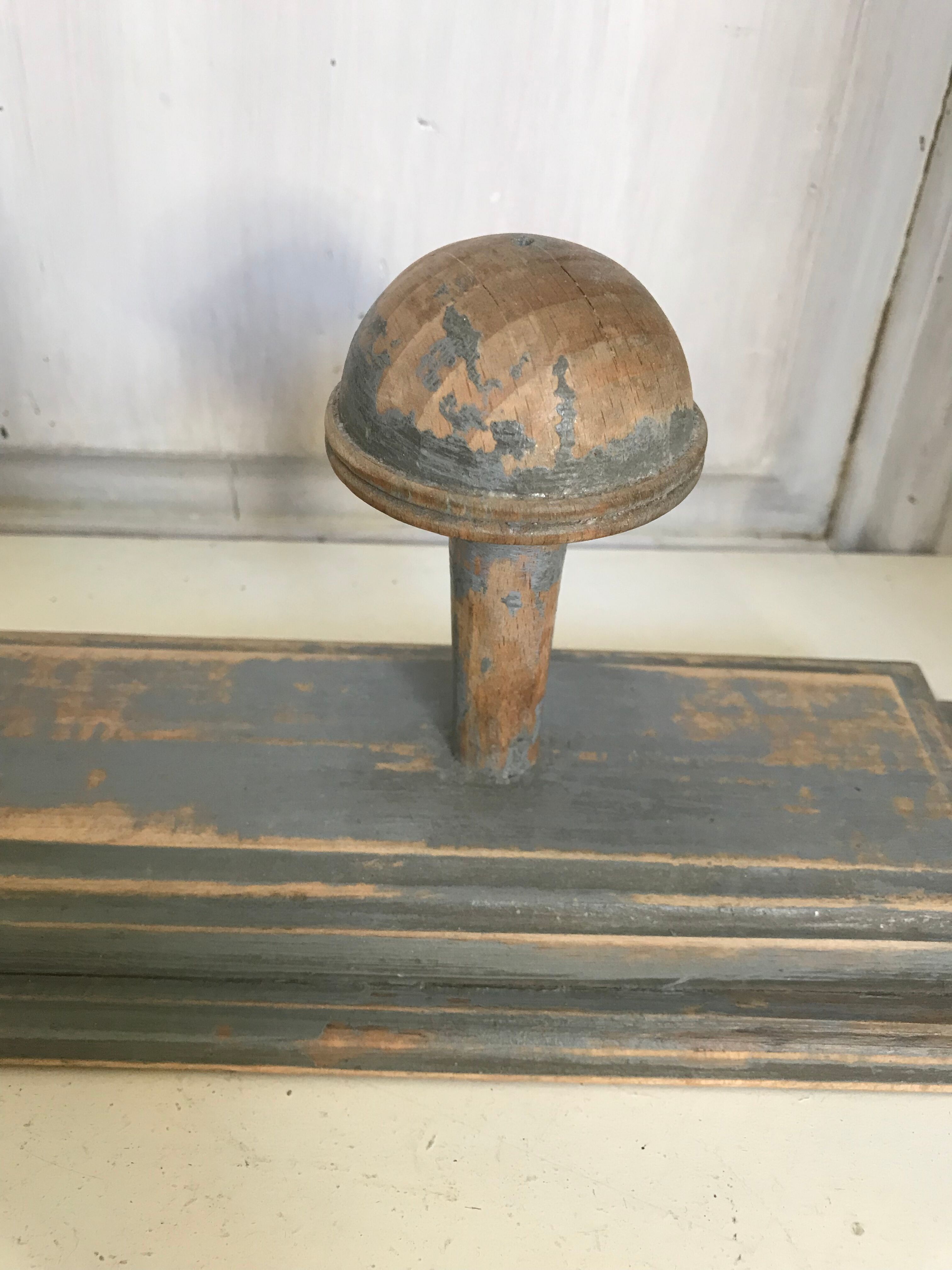 Patinated wooden coot rack