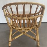 Fauteuil enfant en rotin