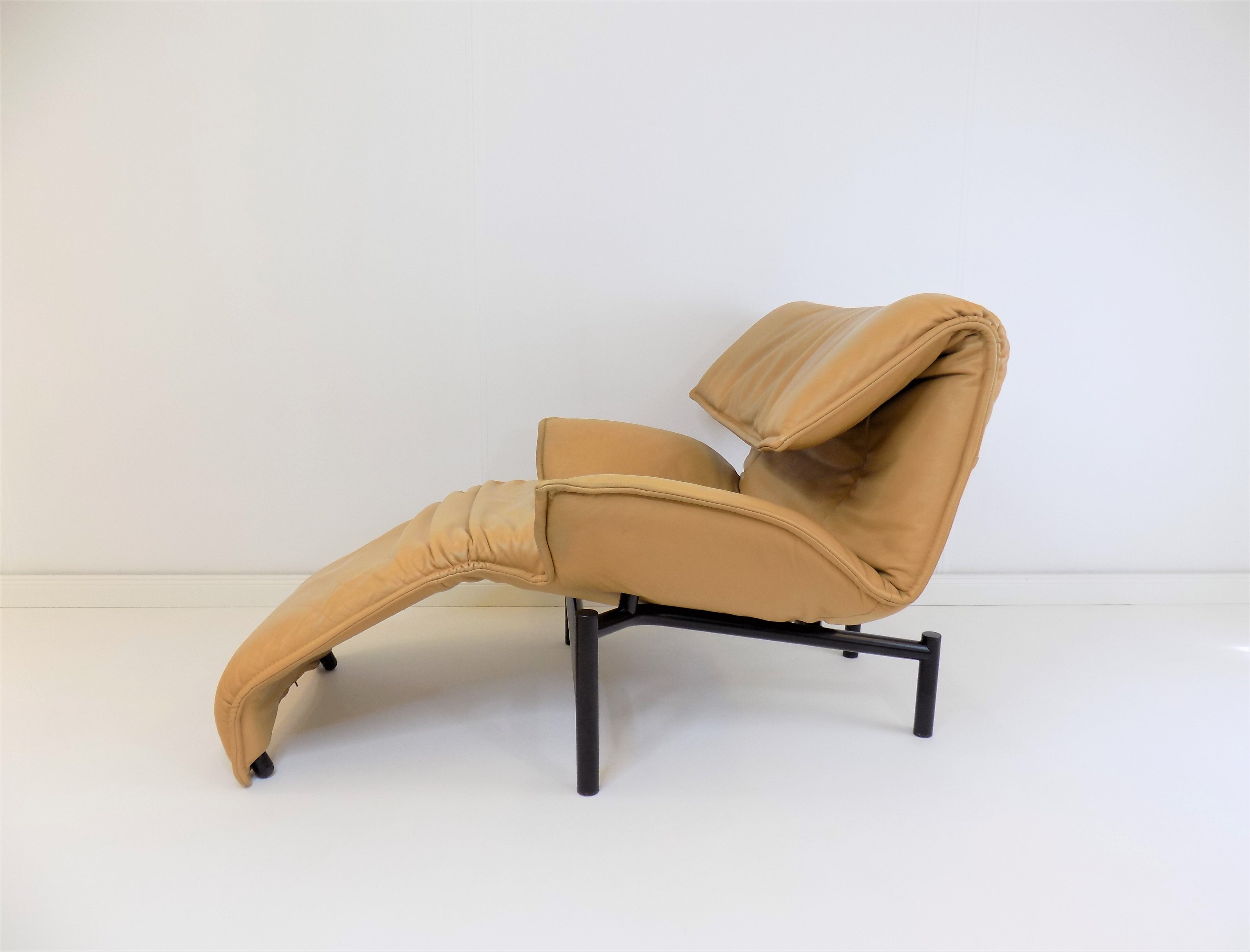 Cassina Veranda leather armchair by Vico Magistretti