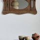 Small wall mirror in organic old Indonesian teak 75x45.