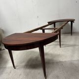 Louis XVI style bandeau table with 6 XIX century tapered legs.