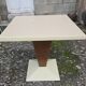 Tolix table in iron / central leg design – 80 x 80 x 80 cm / XXth century