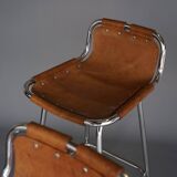 Dal Vera 'Les Arcs' barstools handpicked by Charlotte Perriand. Set of 4