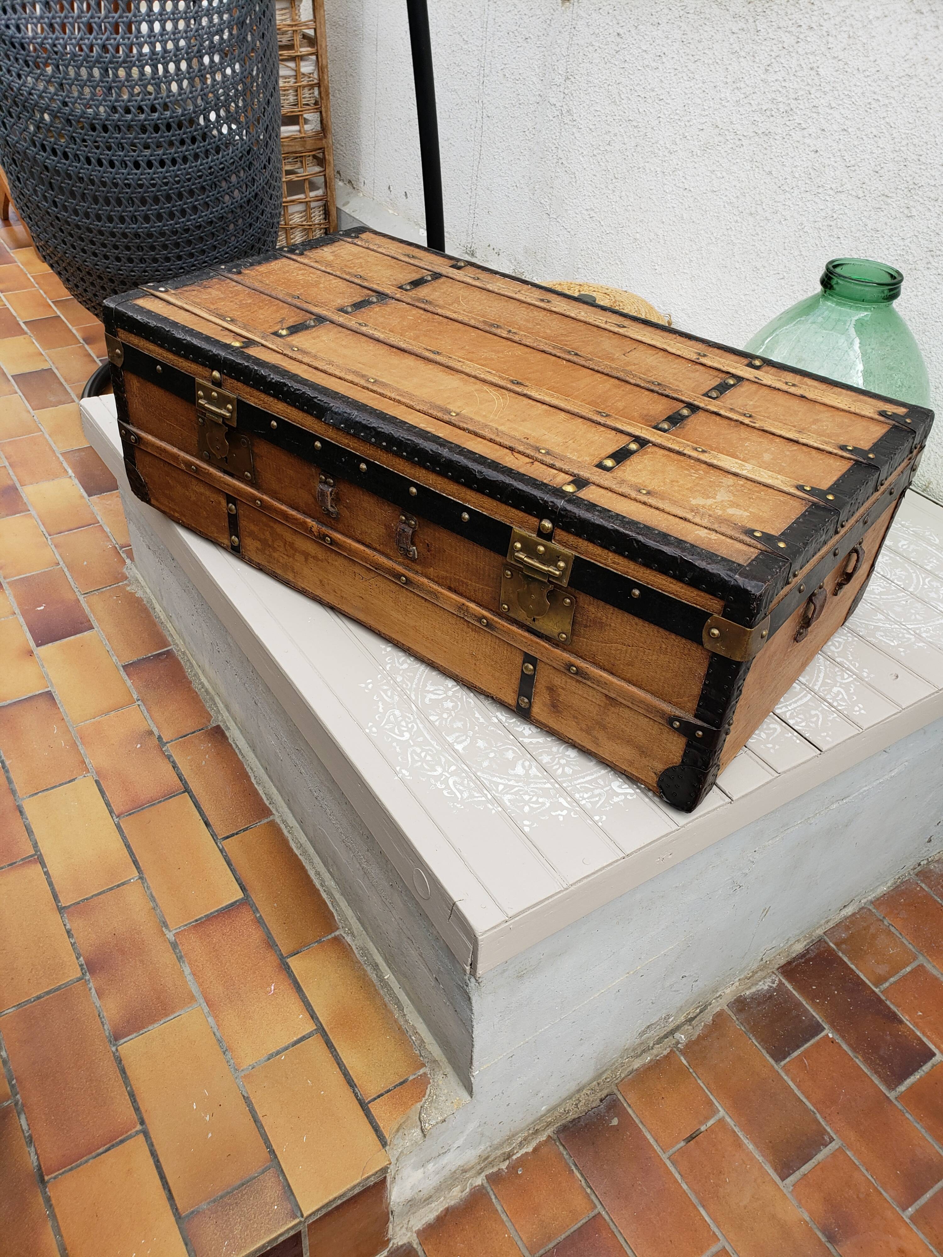 Old wooden trunk