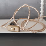 Small vintage green tulip walking lamp