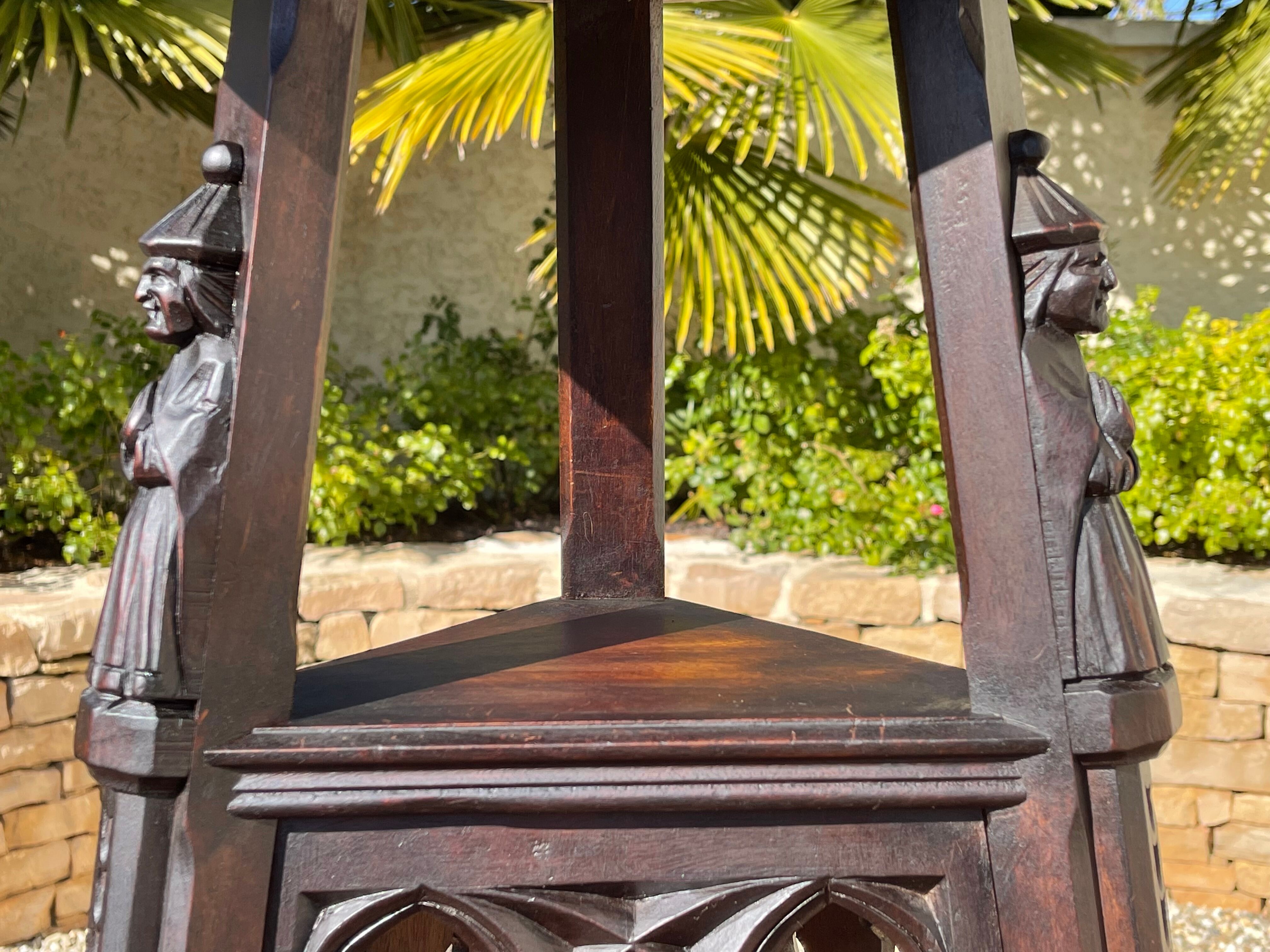 Neo-Gothic Walnut Saddle